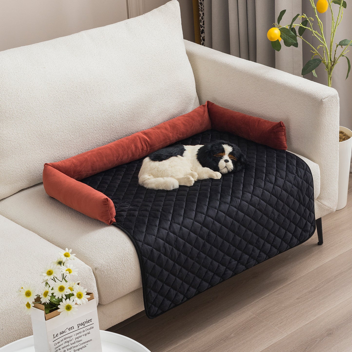 Plush With Pillow Pet Sofa Cushion Bed Pad