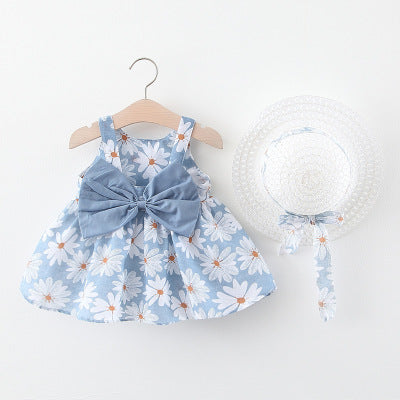 Girls' dress with bow