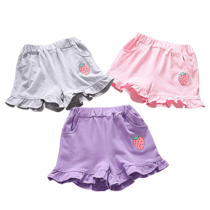 Girls Casual Shorts Beach Pants