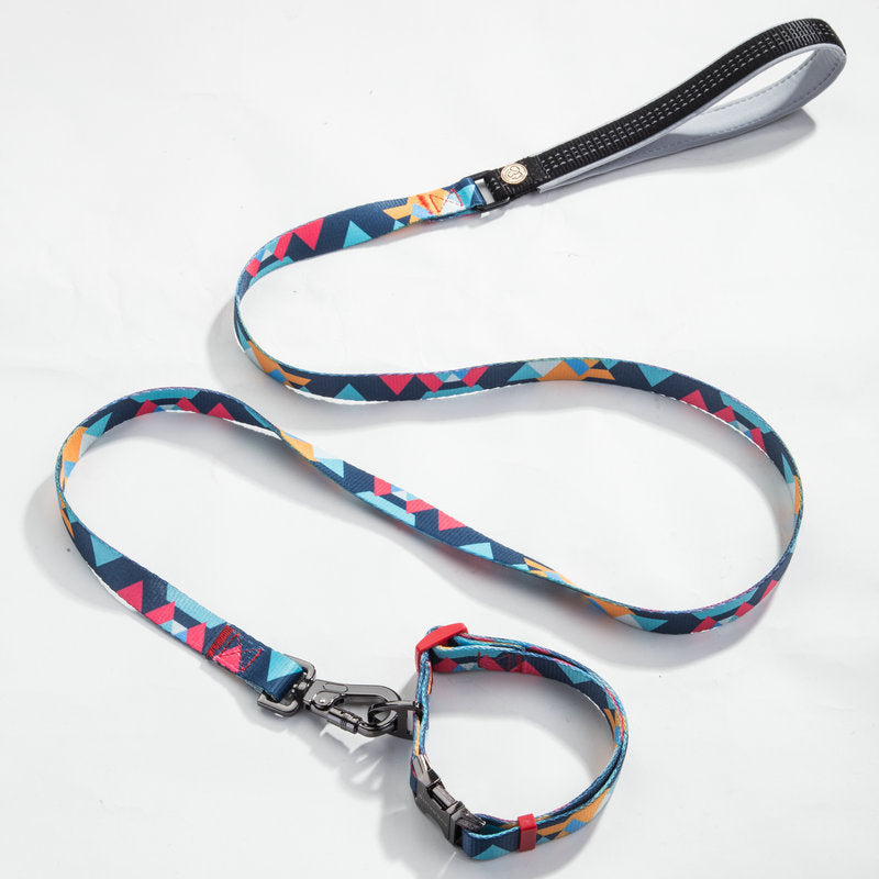 Amazon Pet Collar Neck Collar Dog Walking Rope Small Dog Medium And Large Dog Leash Pet Supplies Dog Leash