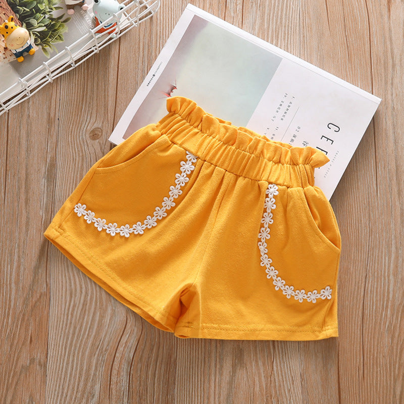 Girls Casual Shorts Beach Pants