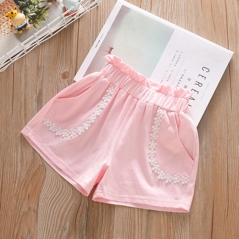 Girls Casual Shorts Beach Pants