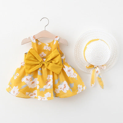 Girls' dress with bow