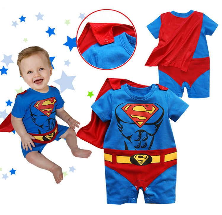 A Generation Of Superman Jumpsuit Batman New Children's Clothes Infant Jumpsuit Hip Clothes Children's Climbing Clothes