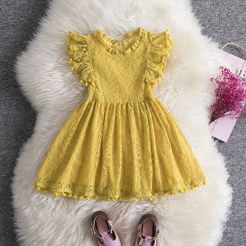 Baby girl full moon one year old dress skirt girl dress