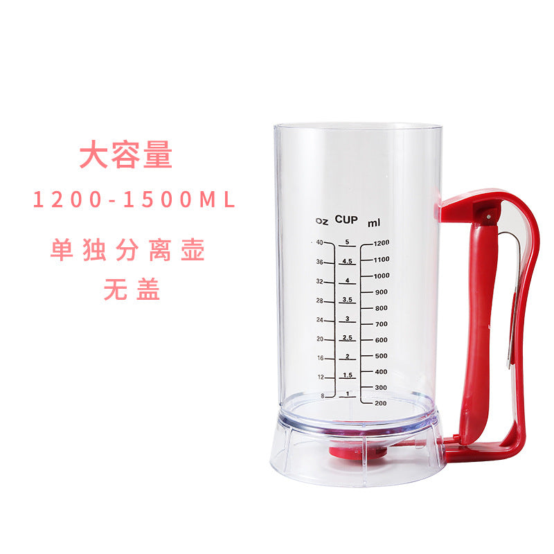 pancake Paste Separator Hand-held Funnel Liquid Separating Pancake Fruit Distributor Electric Blender Cup Drain Noodle Pot