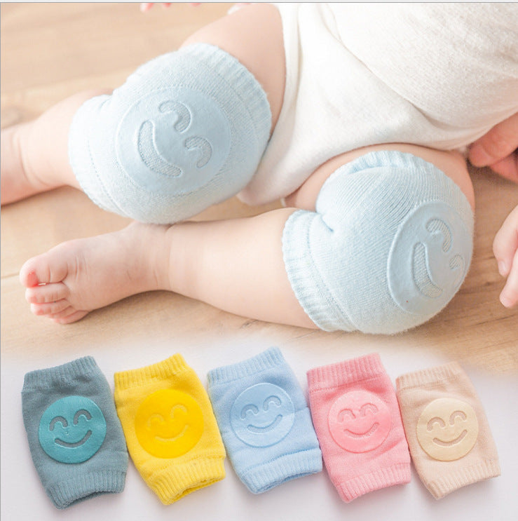 Kids Non Slip Crawling Elbow Infants Toddlers Baby Accessories Smile Knee Pads Protector Safety Kneepad Leg Warmer Girls Boys