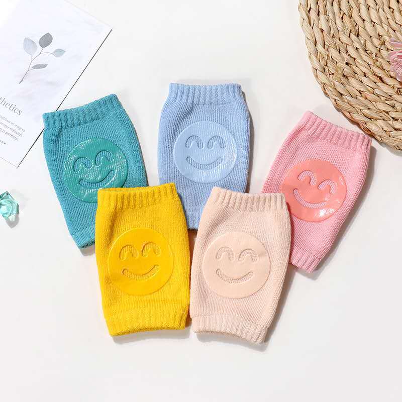 Kids Non Slip Crawling Elbow Infants Toddlers Baby Accessories Smile Knee Pads Protector Safety Kneepad Leg Warmer Girls Boys