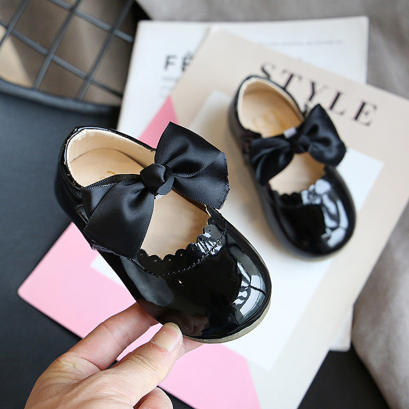 Baby Girl Cute Bow Princess Shoes Small Leather Shoes