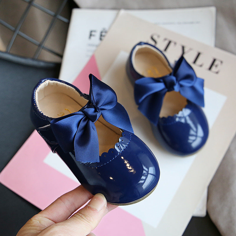 Baby Girl Cute Bow Princess Shoes Small Leather Shoes