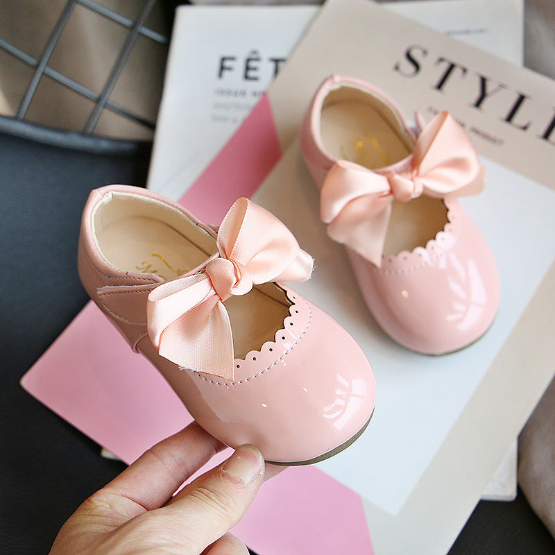 Baby Girl Cute Bow Princess Shoes Small Leather Shoes