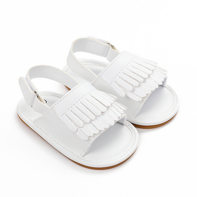 Summer Baby Girl Casual Fashion Pu Fringed Sandals 0-18M