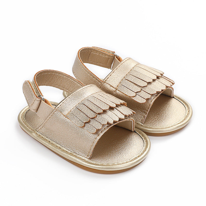 Summer Baby Girl Casual Fashion Pu Fringed Sandals 0-18M