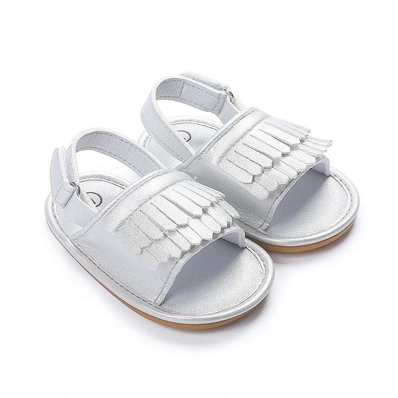 Summer Baby Girl Casual Fashion Pu Fringed Sandals 0-18M