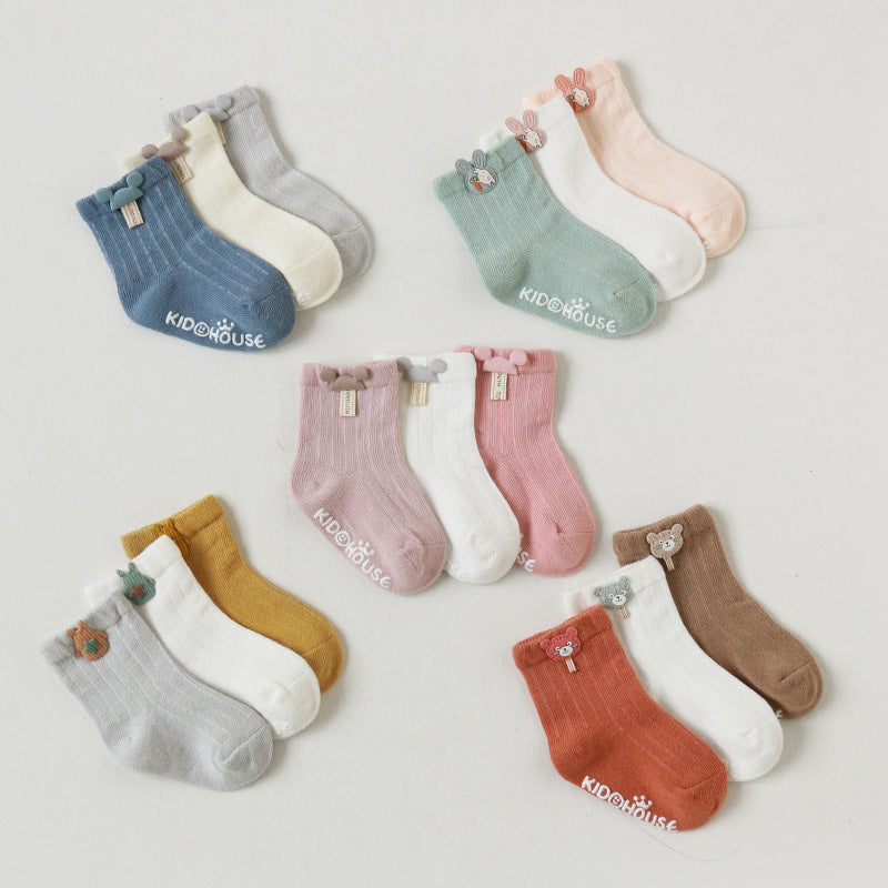 Cotton Baby Socks, Baby Non-slip Floor Socks