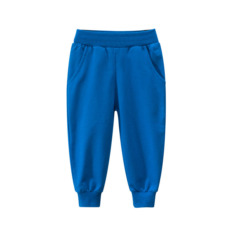 Solid Color Children's Sports Trousers Boys Casual Pants