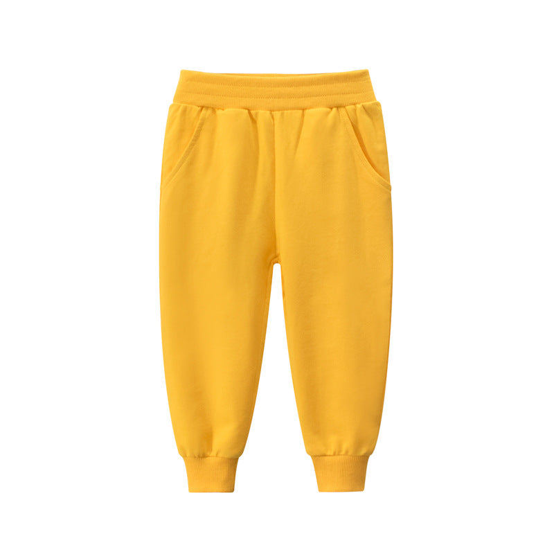 Solid Color Children's Sports Trousers Boys Casual Pants