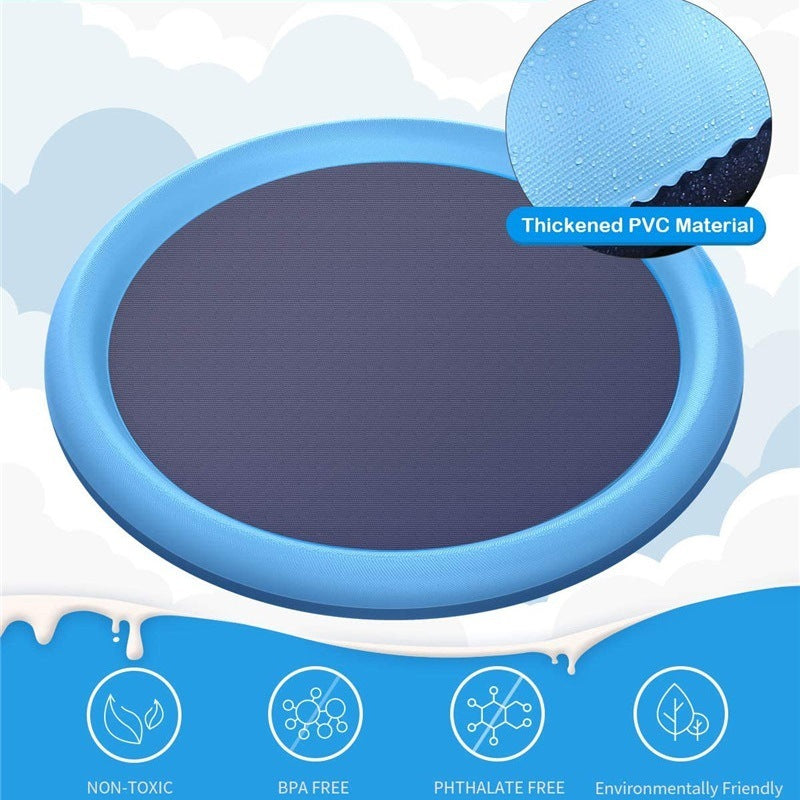 Fountain play mat Non-Slip Splash Pad For Kids And Pet Dog Pool Summer Outdoor Water Toys