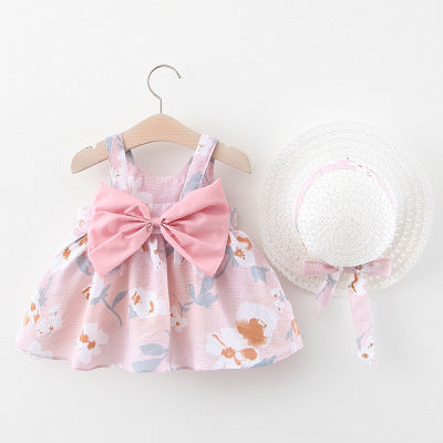 Girls' dress with bow