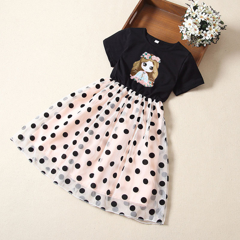 Dress summer girl foreign style baby girl short sleeve