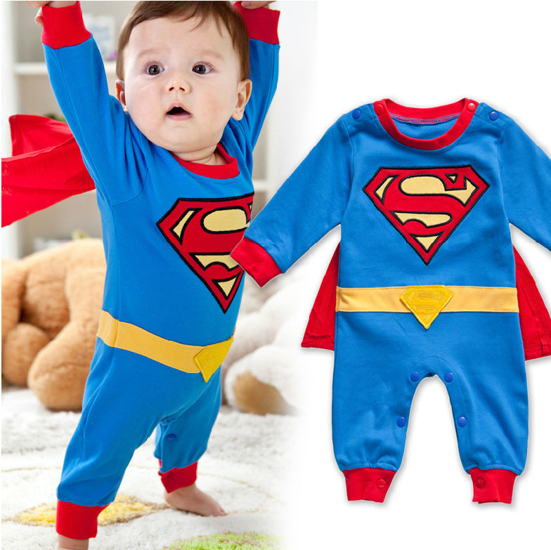 A Generation Of Superman Jumpsuit Batman New Children's Clothes Infant Jumpsuit Hip Clothes Children's Climbing Clothes