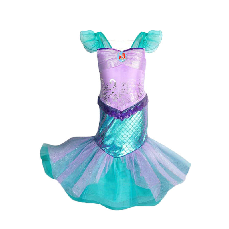 Princess Dress Mermaid Dress Sea Birthday Prom Performance Dress Performance Costume