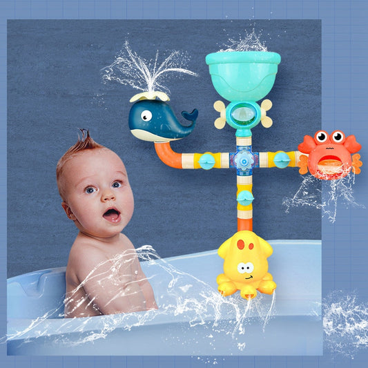 Baby Bath Toys Water Game Octopus Crab Model Faucet Shower Water Spray Toy