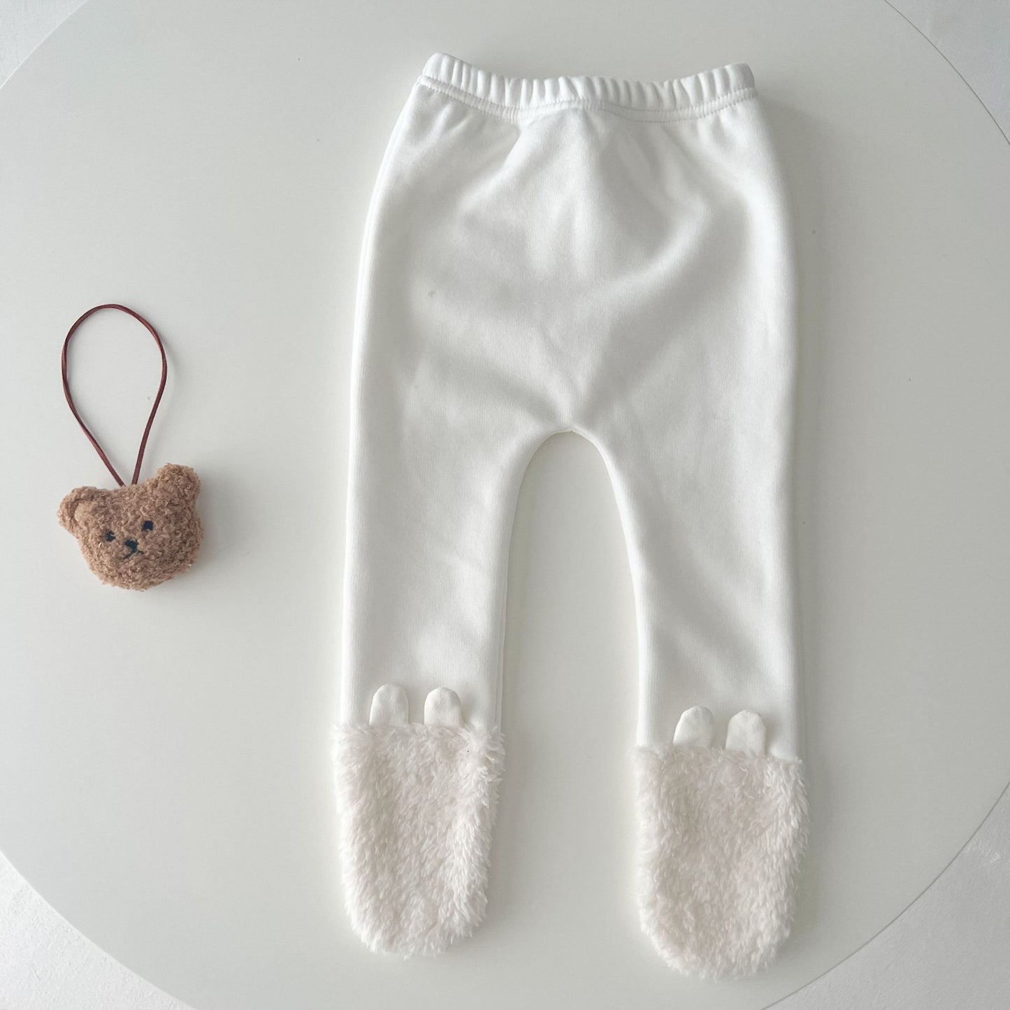 Ins Baby Hooded Bear Plush Romper For Warmth