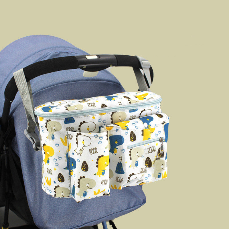 Baby Stroller Organizer Newborn Trolley Storage Bag Adjustable Multifunction Travel Diaper Large Capacity Pram Bag Bottle Holder