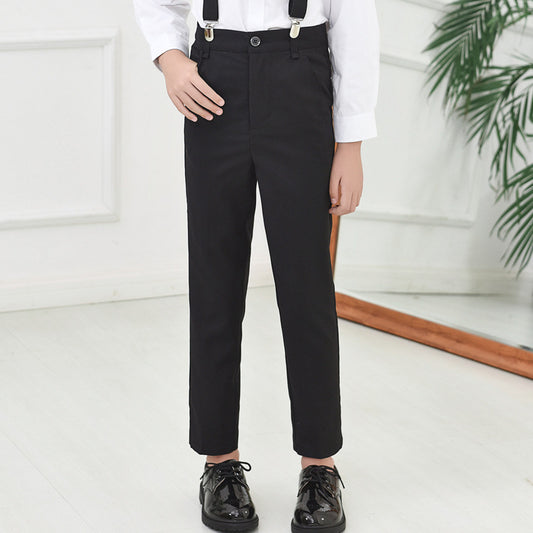 Children's Trousers Boys Black Suit Pants