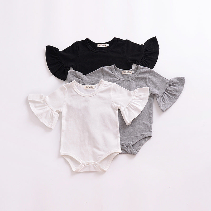 Baby Horn Sleeve Baby Romper European And American Children Multicolor Triangle Climbing Clothes