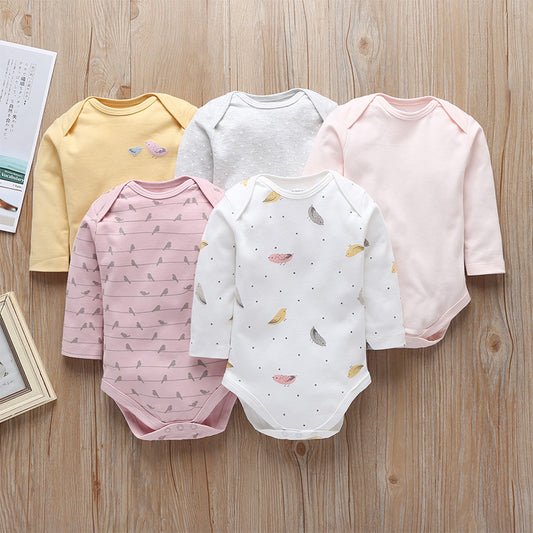 5-piece set baby long-sleeved romper