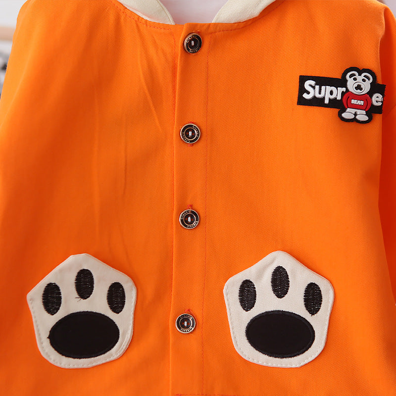 Three-piece boy cartoon jacket