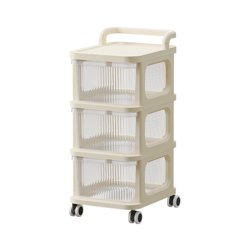 Baby Storage Rack Snack Storage Rack Baby Products Storage Cabinet Floor Removable Storage Rack Toy Trolley