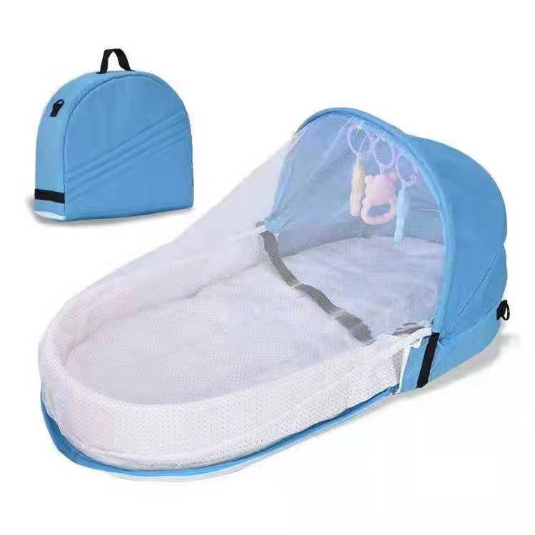 2022 Crib Newborn Baby Bionic Isolation Bed Anti-mosquito Folding Bed Convenient Outdoor Travel Bed