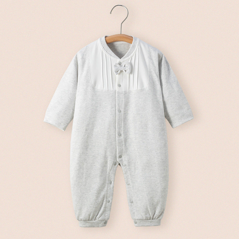 Baby's Spring And Autumn Shushie Jumpsuit Baby's Warm Hare Clothes Autumn And Winter Folio Jumpsuit Climbing Suit Baby's Autumn Clothes