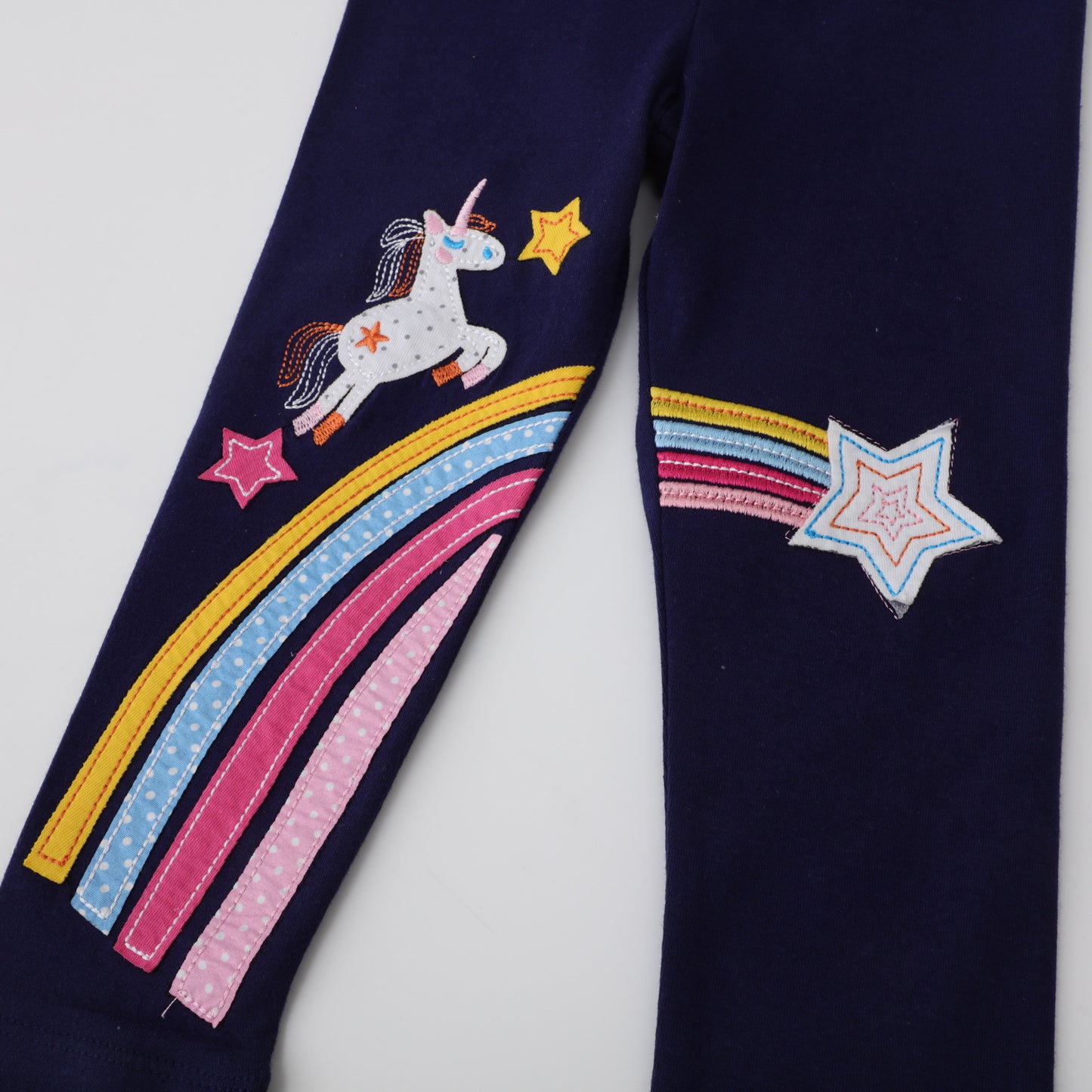 Girls Leggings Pants Single Horse Embroidered Girls' Leggings