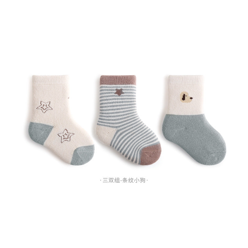 Baby Socks Autumn And Winter Thickened Warm