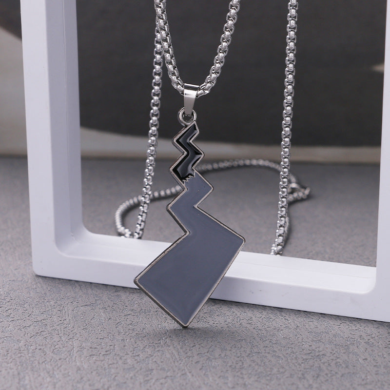 Steel Hip-hop Necklace Children's Fashion Hip-hop Catwalk Necklace Chain Stainless Steel Accessories