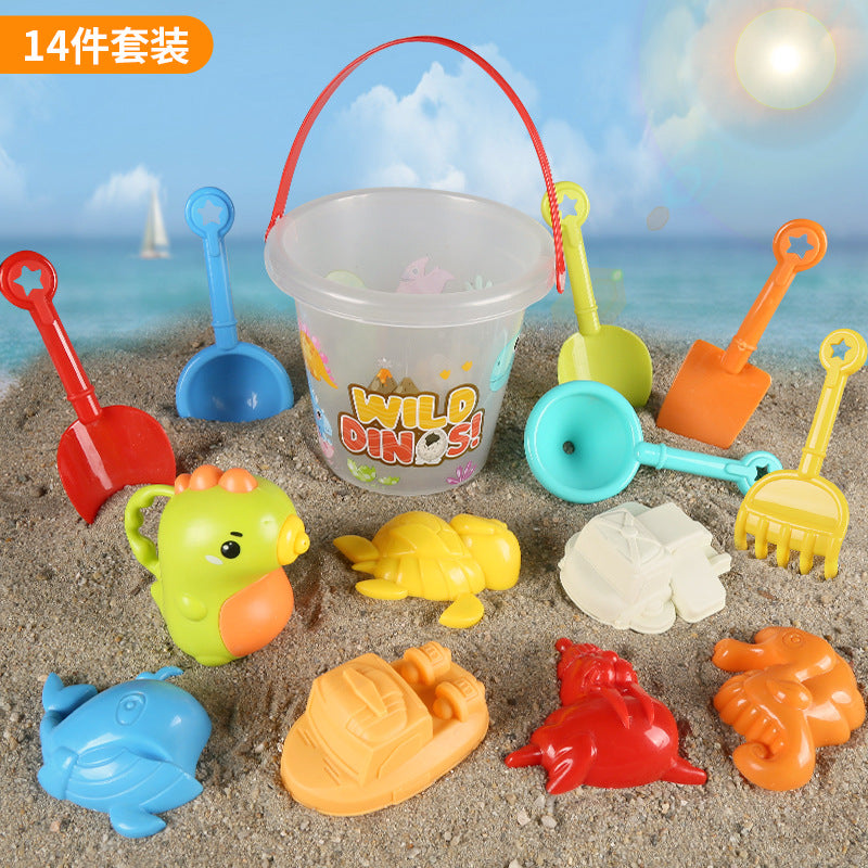 Beach Toy Set Children's Beach Sand Playing Beach Bucket Sand Digging Shovel Beach Tools