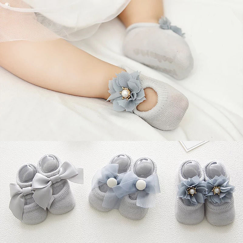 Baby Shoes 0-6 Months Baby Socks Summer Thin Lace Cotton Spring And Autumn Loose Mouth Not Feet