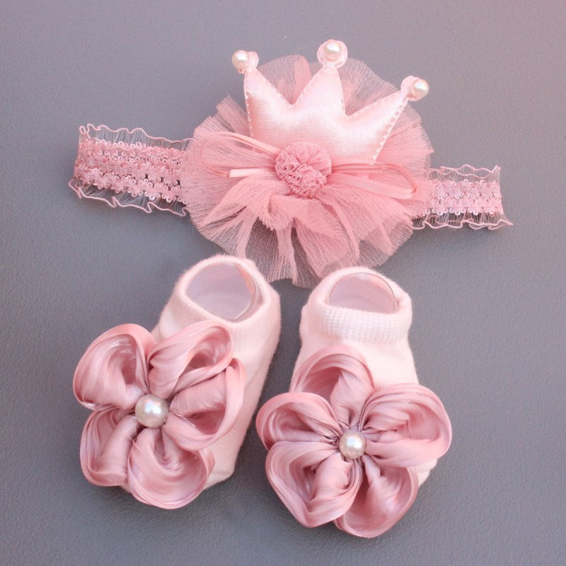 Baby Headband Socks Set Hair Accessories