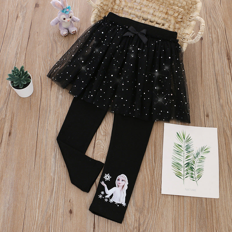 Skirt Pants Leggings Princess Cotton