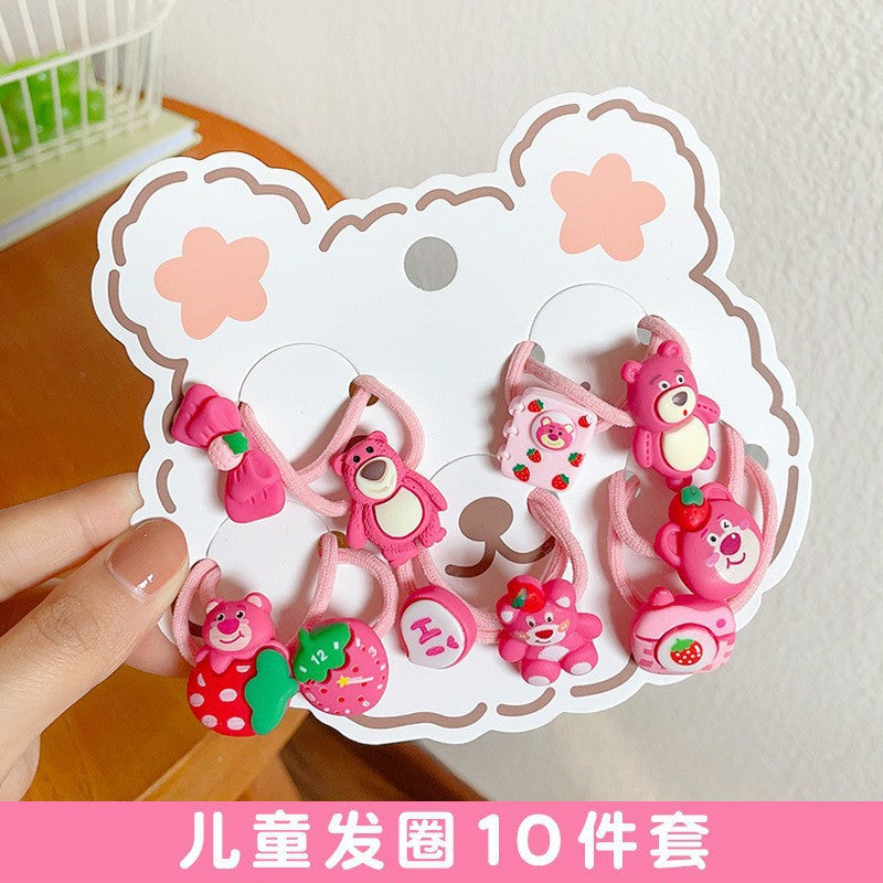 Hairpin Cute Baby Broken Hair BB Clip Strawberry Bear Hairpin Little