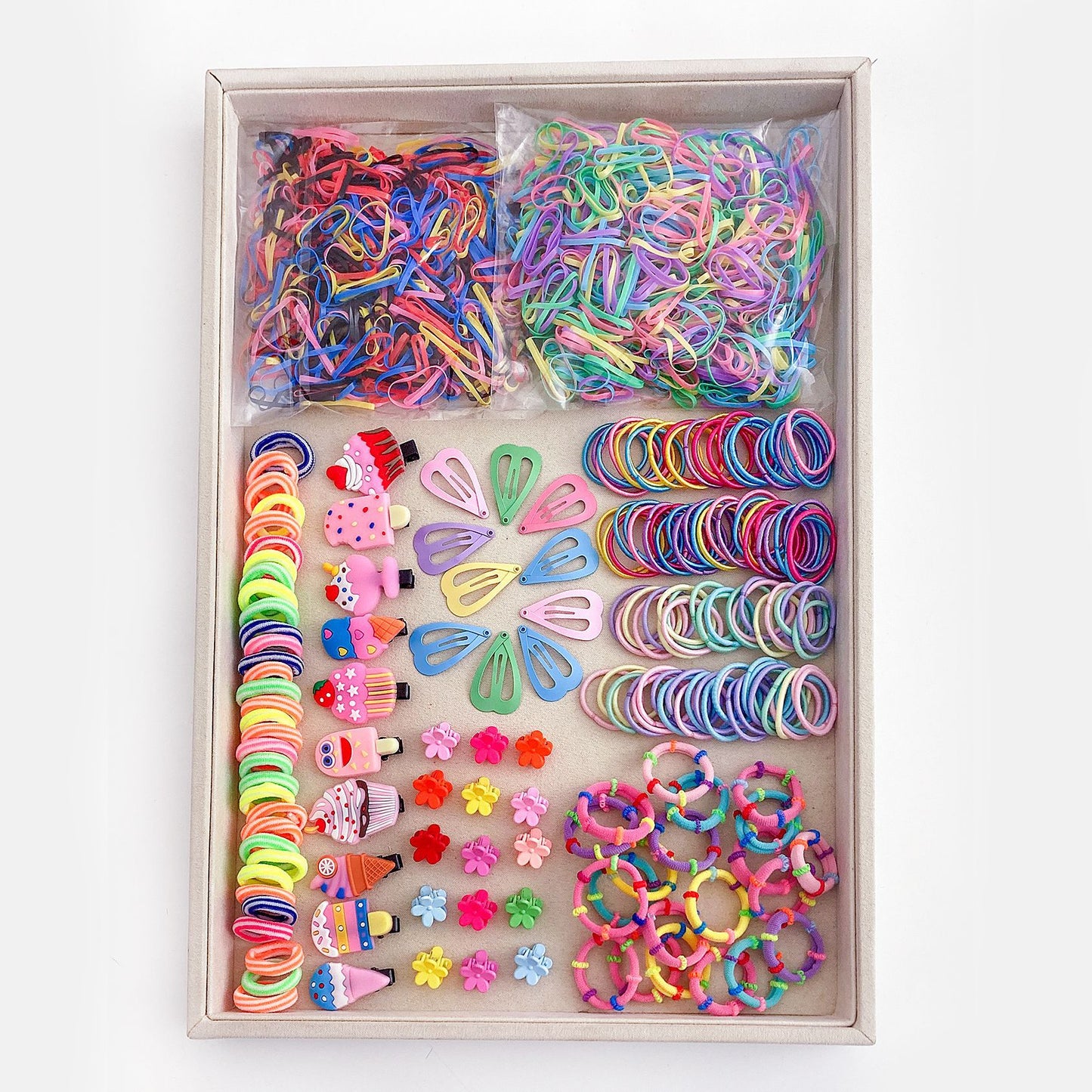 Children's Headwear Hairpin Hairpin Combination Set Gift Box Baby's Hairband Girls' Side Clip Hair Accessories Girls' Princess Hair Rope