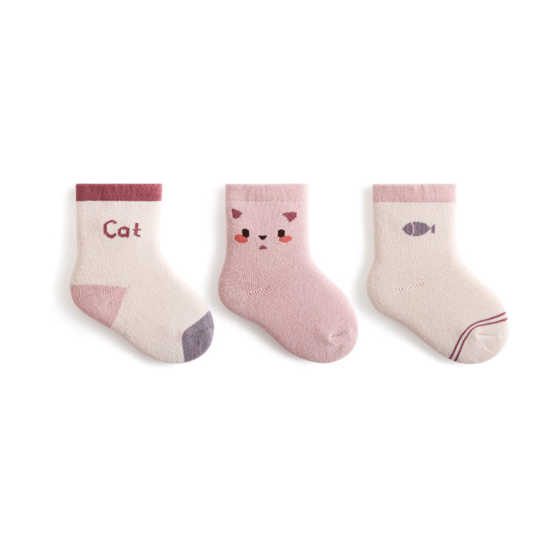 Baby Socks Autumn And Winter Thickened Warm