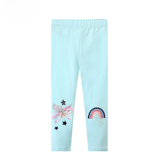 Children's Leggings Girls' Leggings Slim-fit Girls' Thin Outerwear Children's Pants