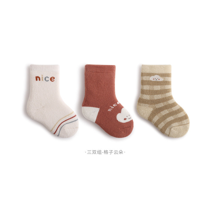 Baby Socks Autumn And Winter Thickened Warm