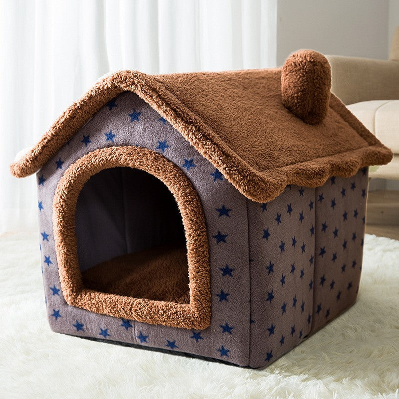 Double Top Removable And Washable Dog House Four Seasons Universal Cat Nest Autumn And Winter Tent Dog Bed Pet Nest Cat House Dog House Dog House Dog Nest