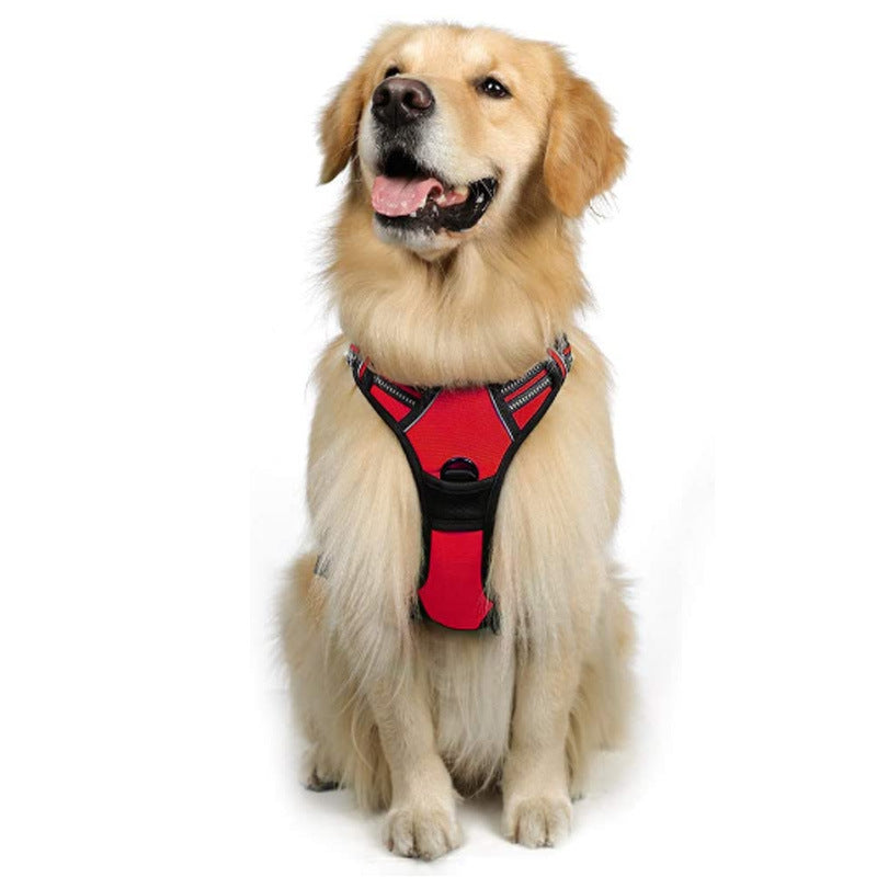 Dog Traction Rope Size Medium-sized Dog Chest Strap Anti-break Burst Dog Rope Reflective Vest Type Manufacturer Pet Rope